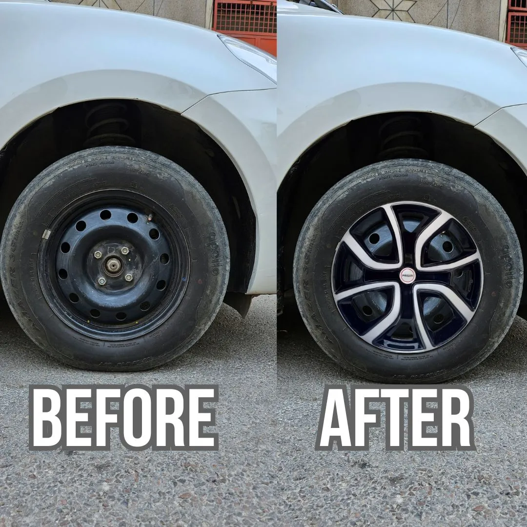 PRIGAN ALTROZ SILVER BLACK WHEEL COVER  (Set of 4)  AVAILABLE IN 14,16 INCH - Image 3
