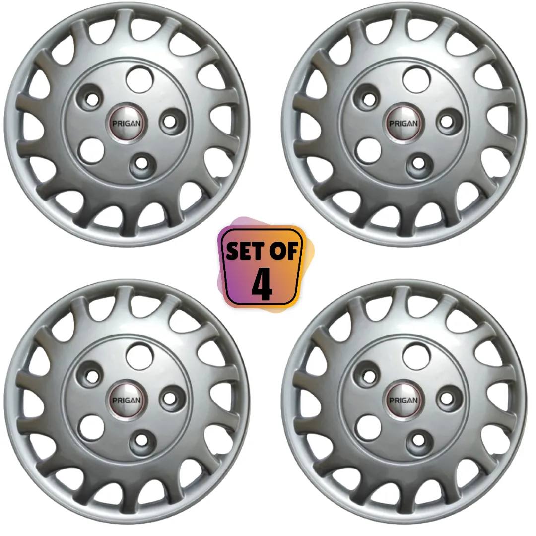 PRIGAN AMBASSADOR SILVER WHEEL COVER  (Set of 4)  AVAILABLE IN 15 INCH (SPECIALLY DESIGNED TO FIT IN AMBASSADOR ONLY) - Image 4