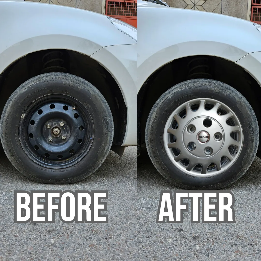 PRIGAN AMBASSADOR SILVER WHEEL COVER  (Set of 4)  AVAILABLE IN 15 INCH (SPECIALLY DESIGNED TO FIT IN AMBASSADOR ONLY) - Image 6
