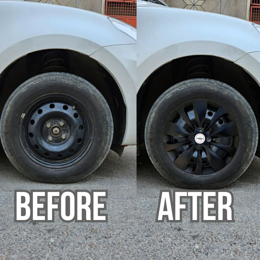 PRIGAN BALENO 15 INCH BLACK WHEEL COVER  (Set of 4)  AVAILABLE IN 15 INCH - Image 3