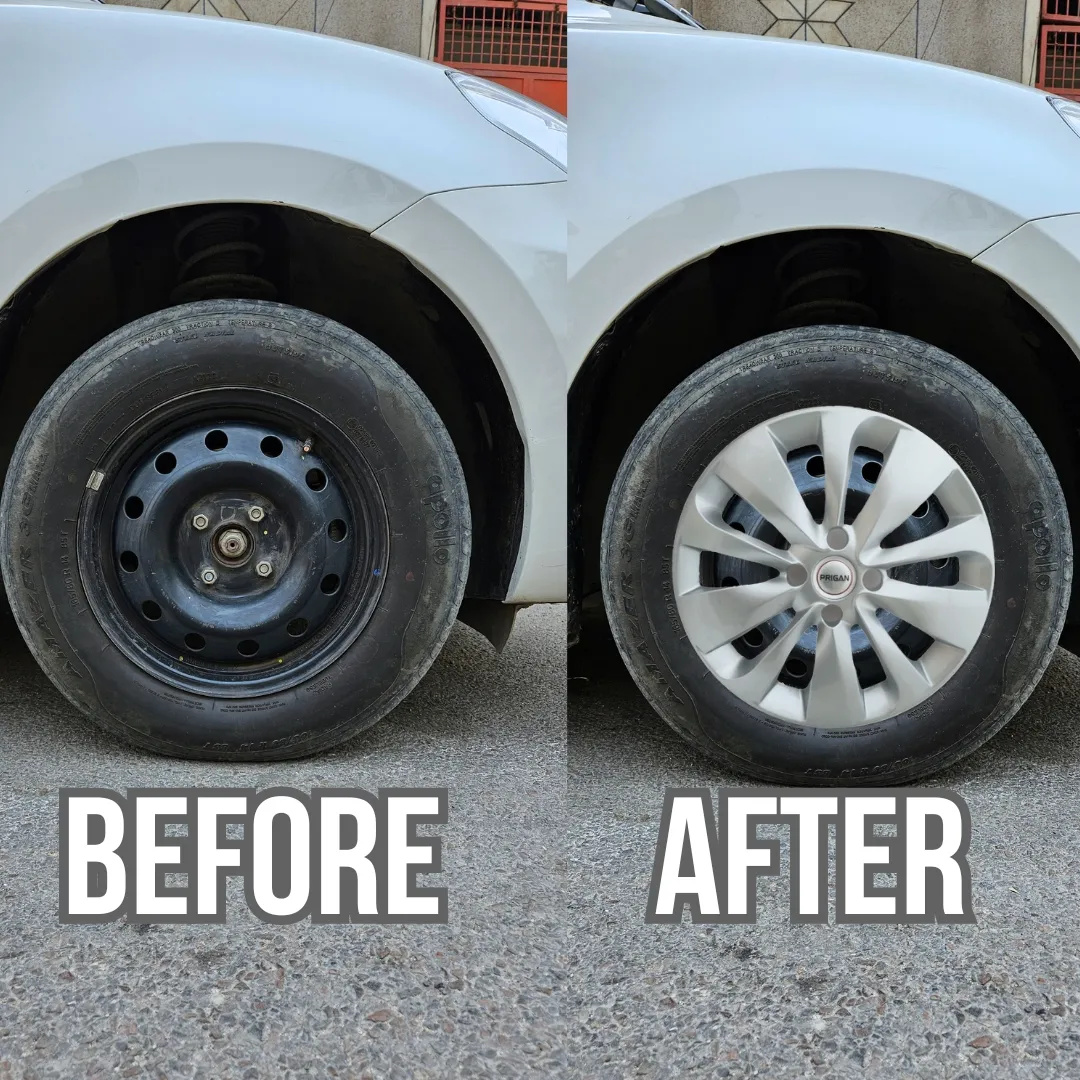 PRIGAN BALENO 15 INCH SILVER WHEEL COVER  (Set of 4)  AVAILABLE IN 15 INCH - Image 3