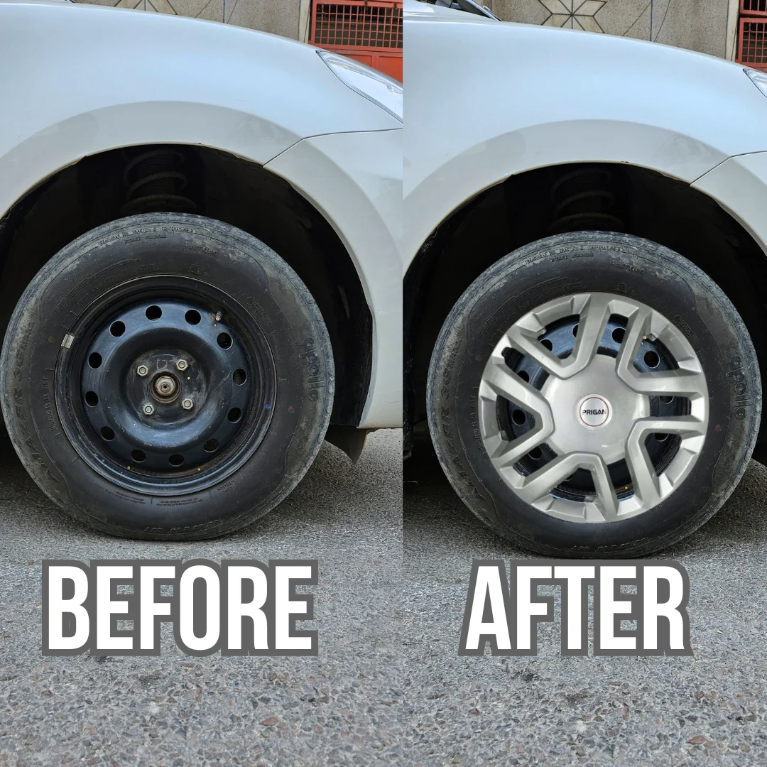PRIGAN BREZZA 16 INCH SILVER WHEEL COVER  (Set of 4)  AVAILABLE IN 16 INCH - Image 4