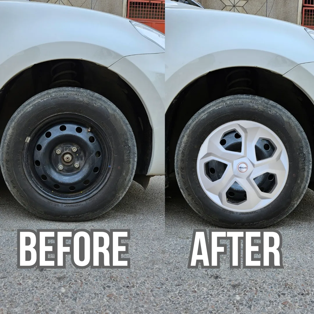 PRIGAN BREZZA 16 INCH TYPE 2 SILVER WHEEL COVER  (Set of 4)  AVAILABLE IN 16 INCH - Image 3