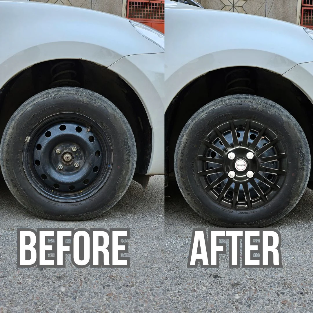 PRIGAN CAMRY BLACK WHEEL COVER  (Set of 4)  AVAILABLE IN 12,13,14,15,16 INCH - Image 3