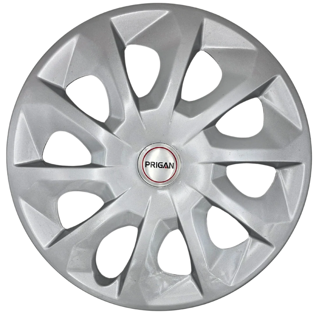 PRIGAN DZIRE TYPE 5 SILVER WHEEL COVER  (Set of 4)  AVAILABLE IN 14 INCH