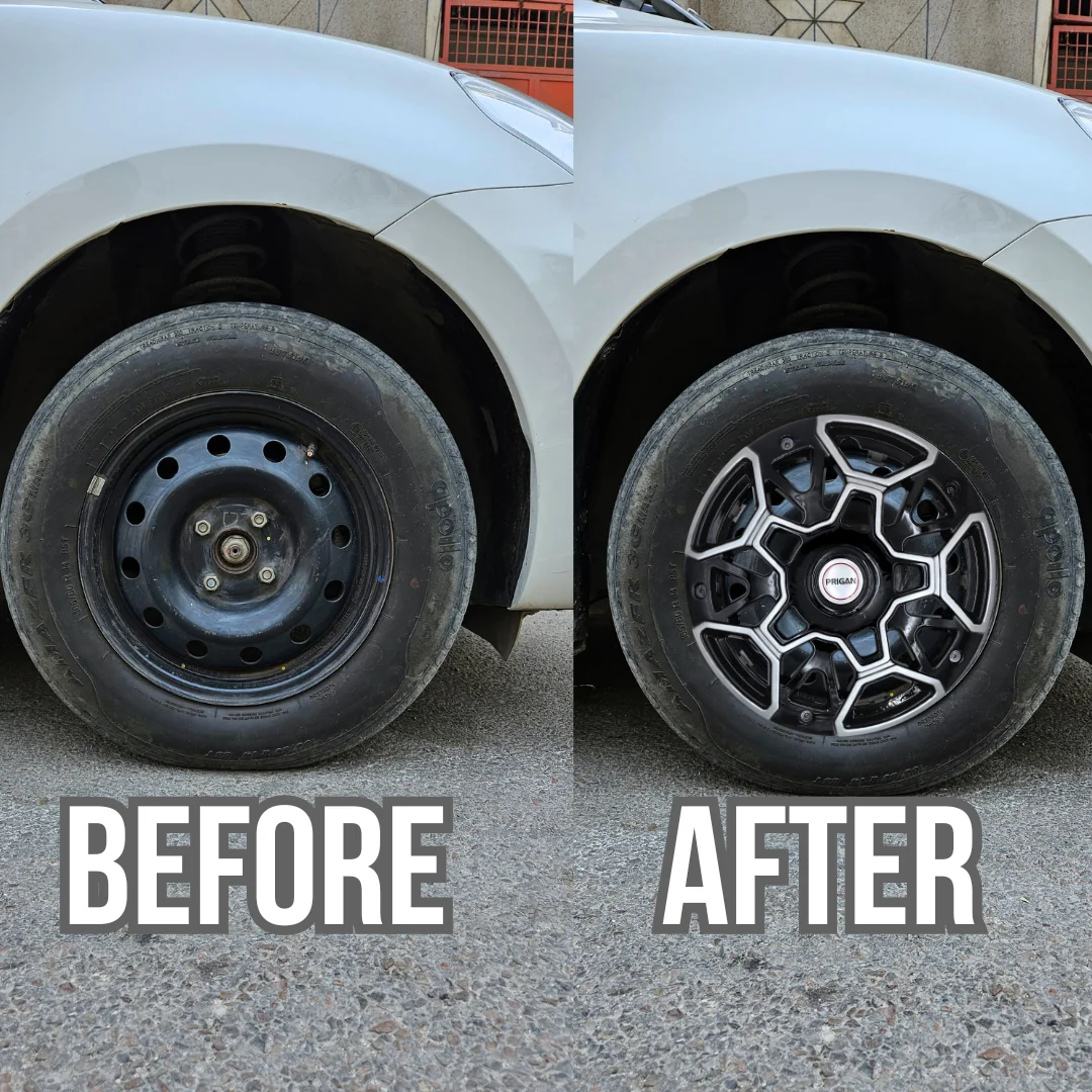 PRIGAN GRAVITY SILVER BLACK WHEEL COVER  (Set of 4)  AVAILABLE IN 15,16 INCH - Image 3
