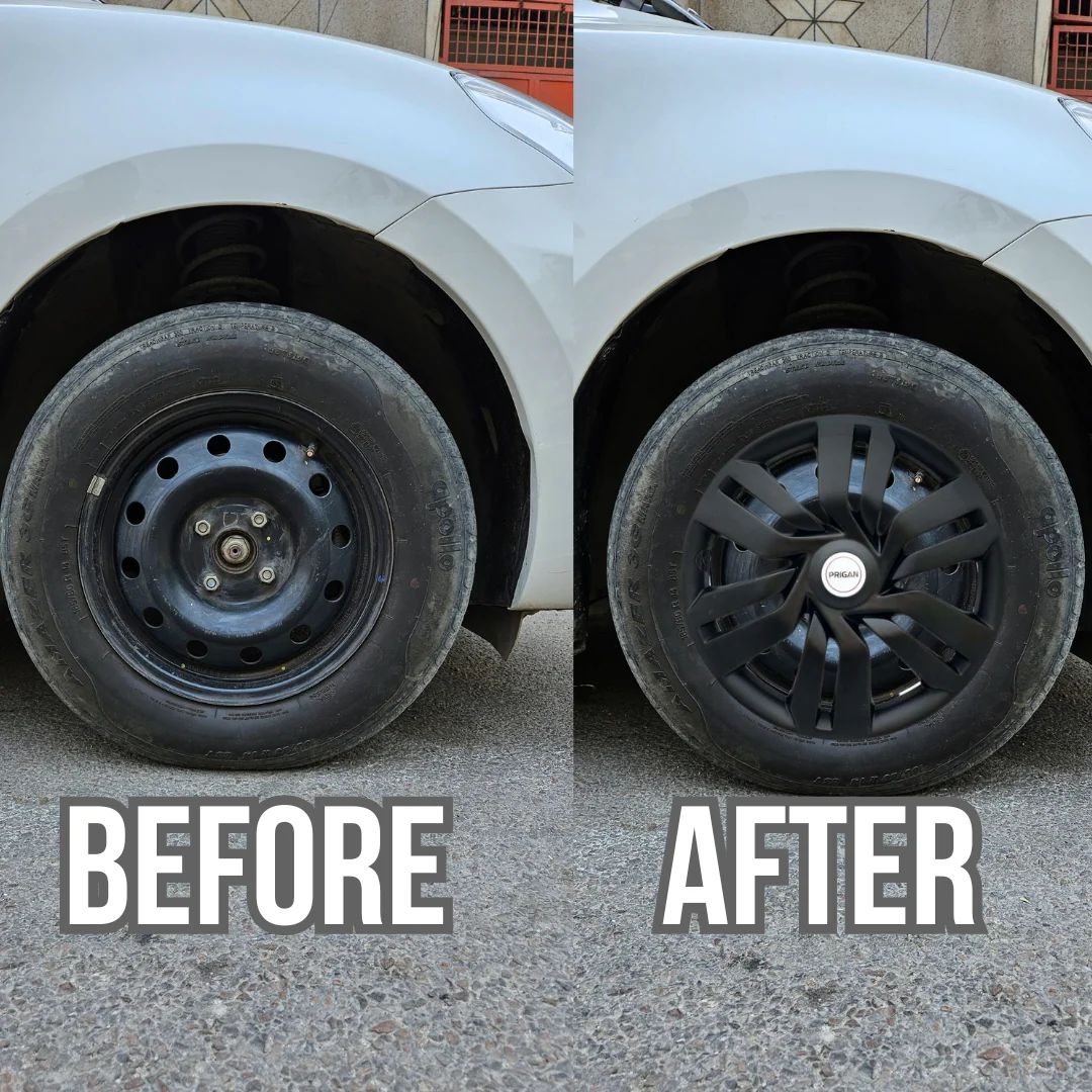 PRIGAN I-DTEC 15 INCH BLACK WHEEL COVER  (Set of 4)  AVAILABLE IN 15 INCH - Image 3
