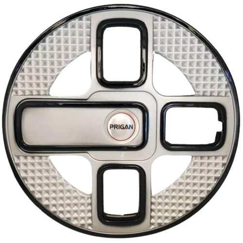 PRIGAN LAVISH 14 INCH SILVER BLACK WHEEL COVER  (Set of 4)  AVAILABLE IN 14 INCH