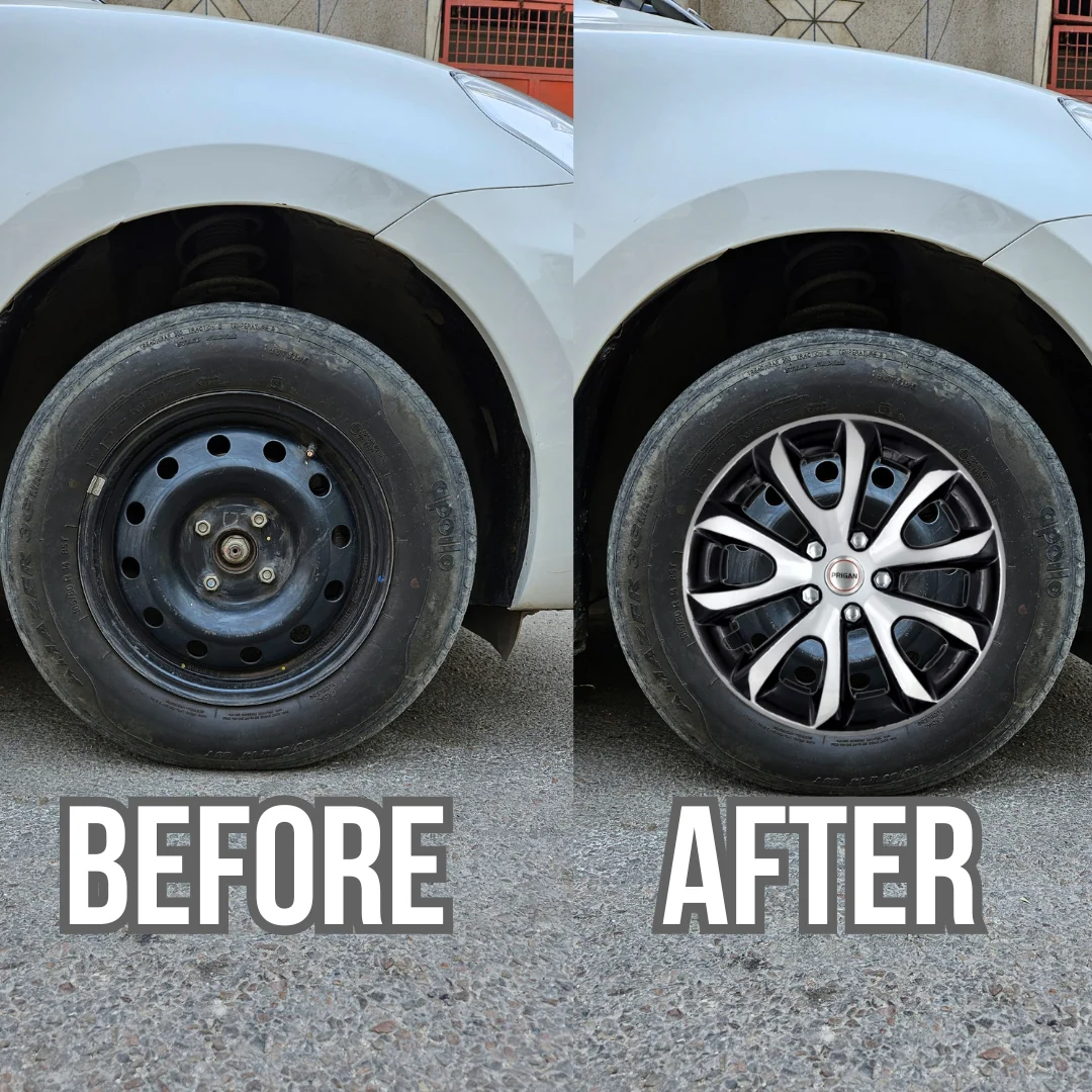 PRIGAN NEW GRAND VITARA 17 INCH SILVER BLACK WHEEL COVER  (Set of 4)  AVAILABLE IN 17 INCH - Image 3