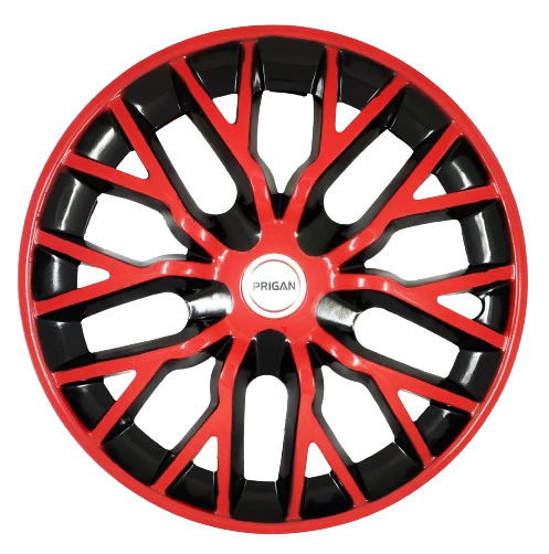 PRIGAN PHANTOM RED BLACK WHEEL COVER  (Set of 4)  AVAILABLE IN 12,13,14,15,16  INCH
