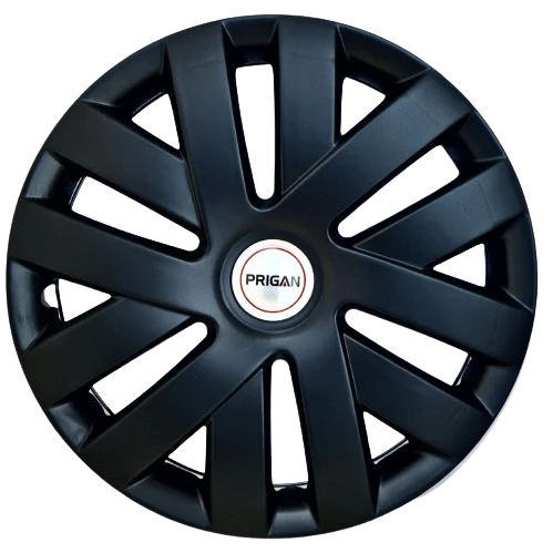 PRIGAN POLO 15 INCH BLACK WHEEL COVER  (Set of 4)  AVAILABLE IN 15 INCH