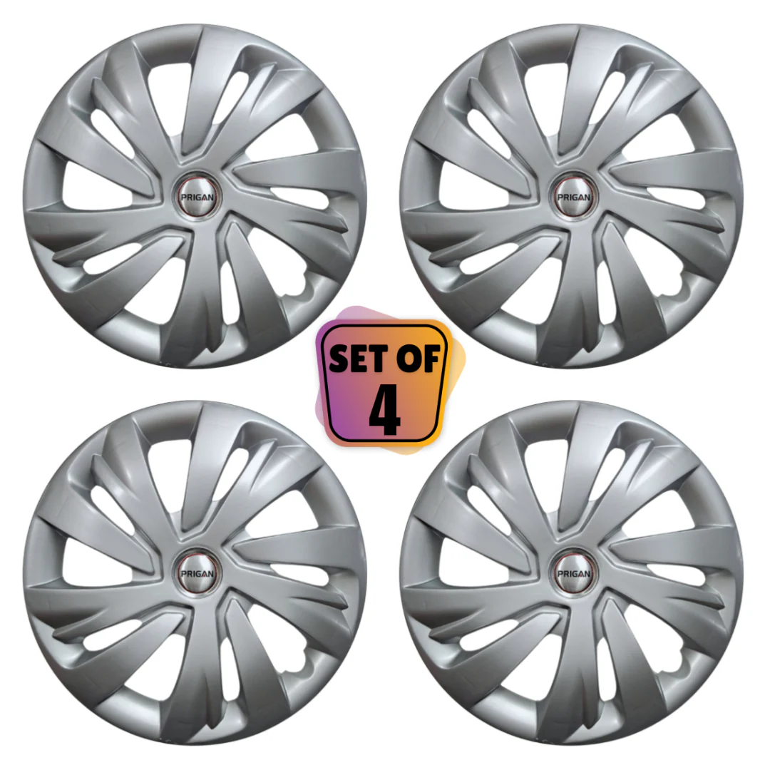 PRIGAN SWIFT-6 14 INCH SILVER WHEEL COVER  (Set of 4)  AVAILABLE IN 14 INCH - Image 2