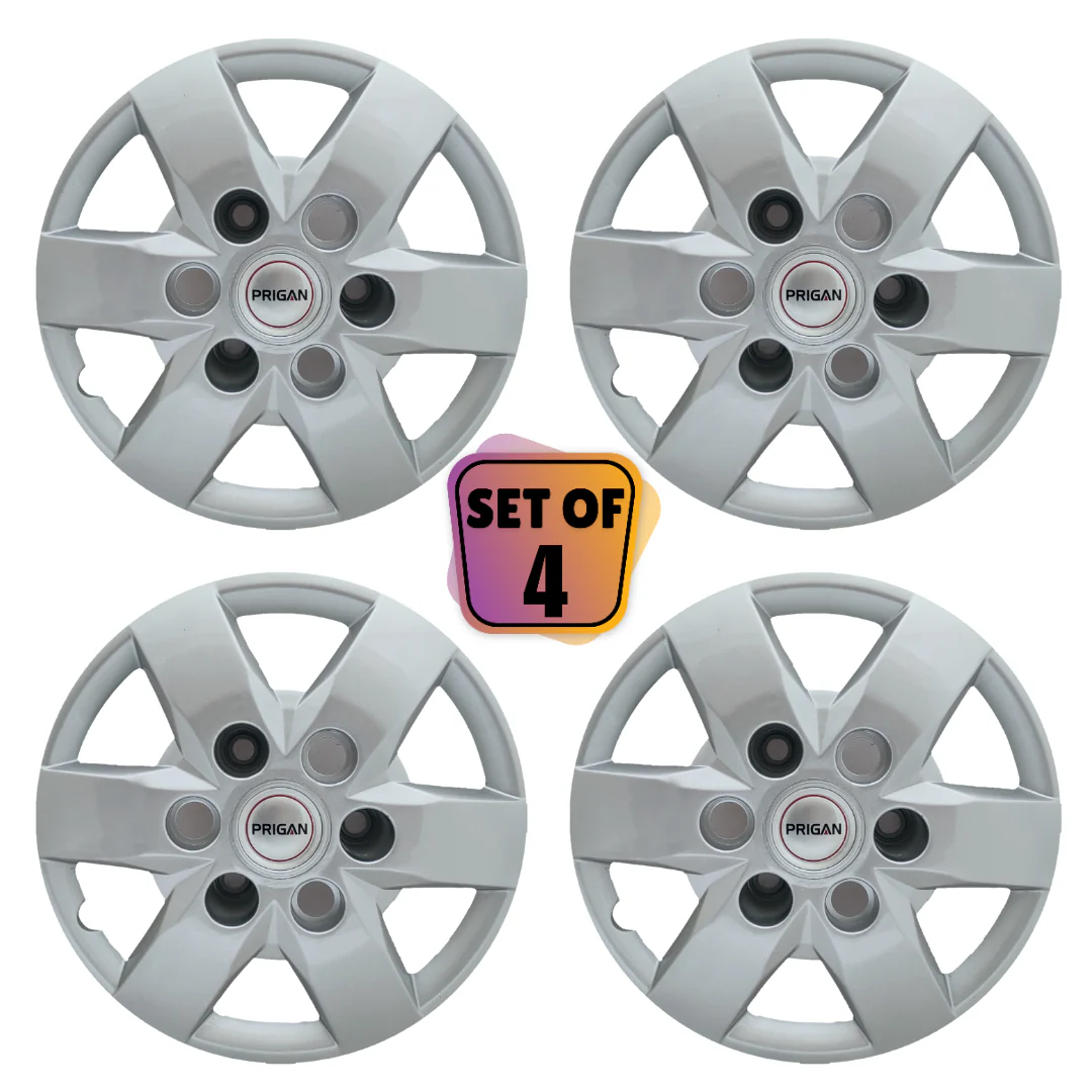 PRIGAN TAVERA 15 INCH SILVER WHEEL COVER  (Set of 4)  AVAILABLE IN 15 INCH SPECIALLY DESIGNED TO FIT ON TAVERA ONLY - Image 2