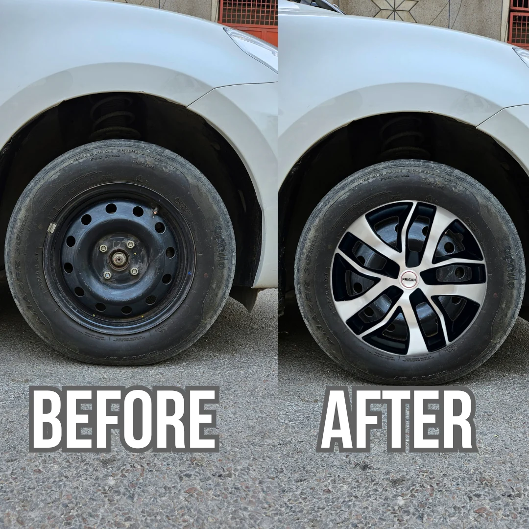 PRIGAN TERRANO SILVER BLACK WHEEL COVER  (Set of 4)  AVAILABLE IN 13,16 INCH - Image 3