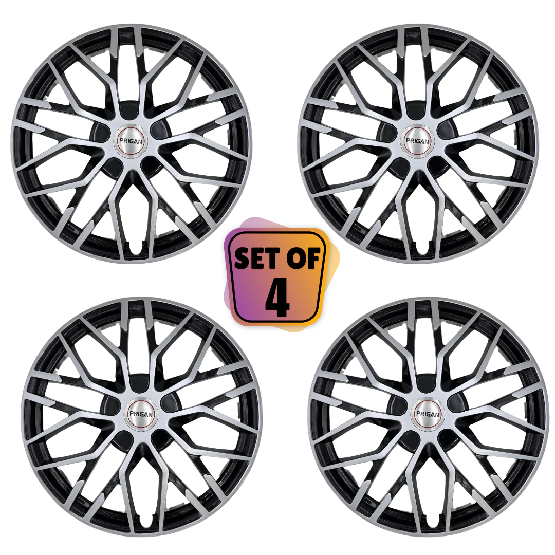 PRIGAN THAR ROXX 18 INCH SILVER BLACK WHEEL COVER SPECIALLY DESIGNED FOR BASE MODEL MX1 AND MX3 VARIANT  (LIMITED STOCK) - Image 3