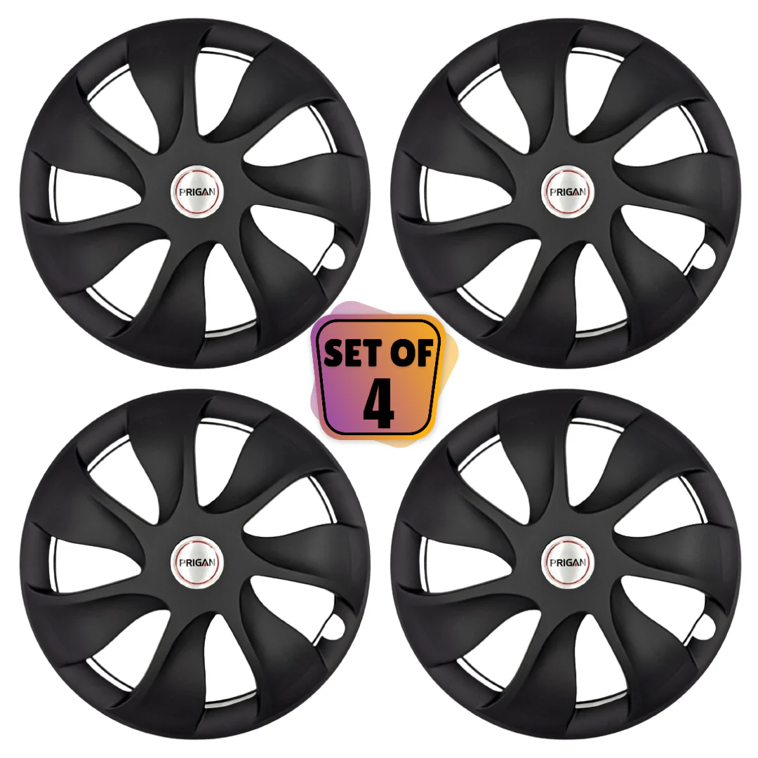 PRIGAN URBAN BLACK WHEEL COVER  (Set of 4)  AVAILABLE IN 14,15 INCH - Image 2