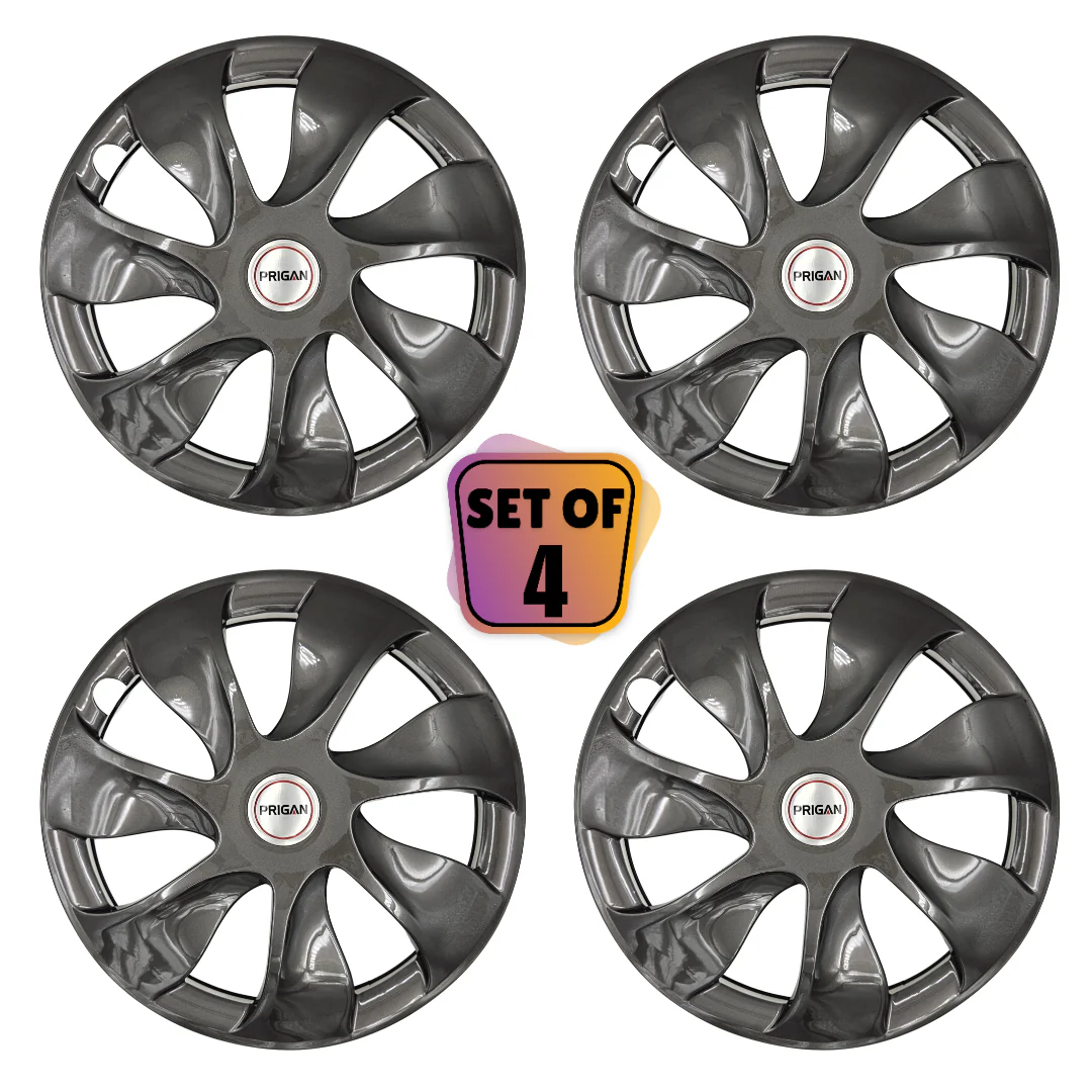 PRIGAN URBAN GREY WHEEL COVER  (Set of 4)  AVAILABLE IN 14,15 INCH - Image 2