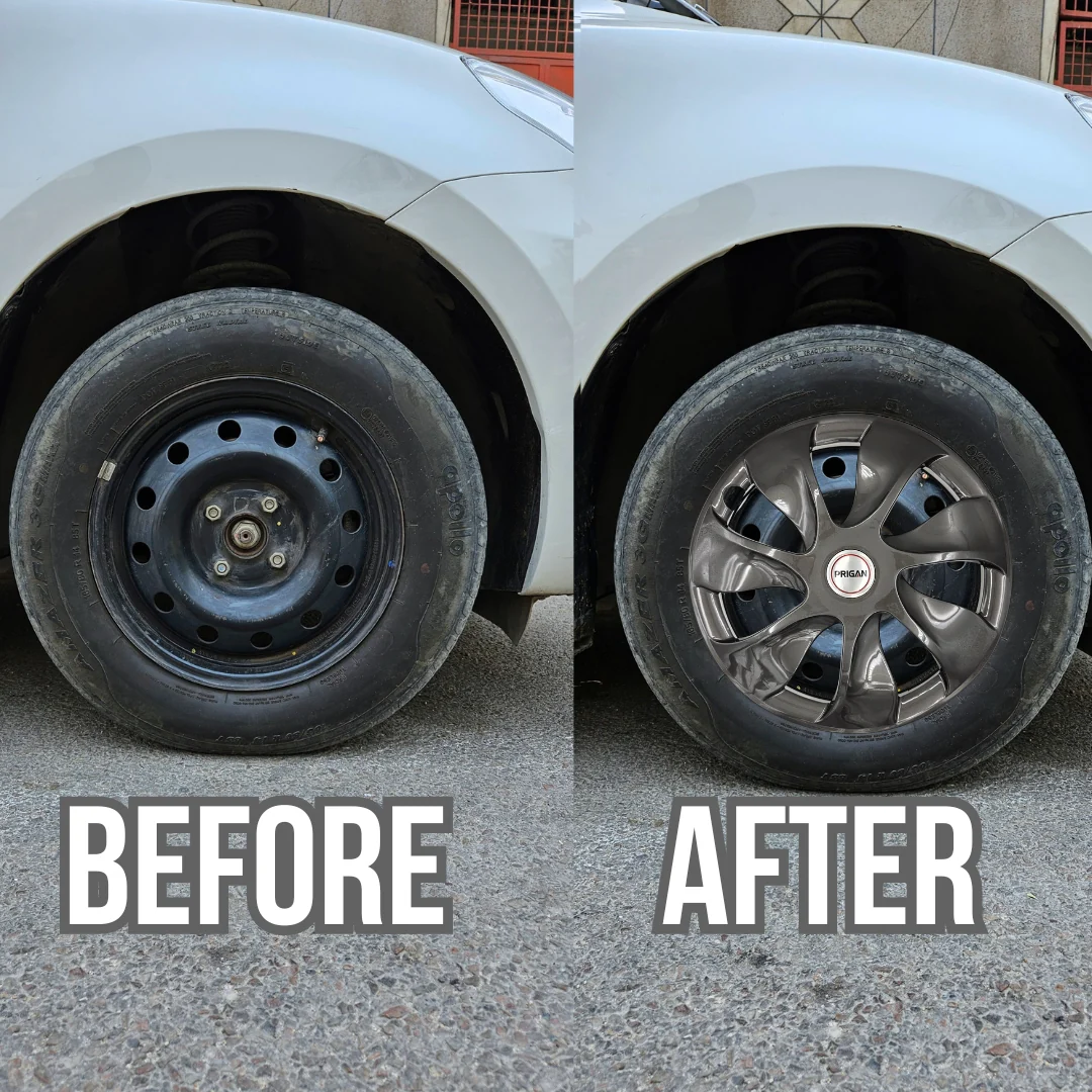 PRIGAN URBAN GREY WHEEL COVER  (Set of 4)  AVAILABLE IN 14,15 INCH - Image 3
