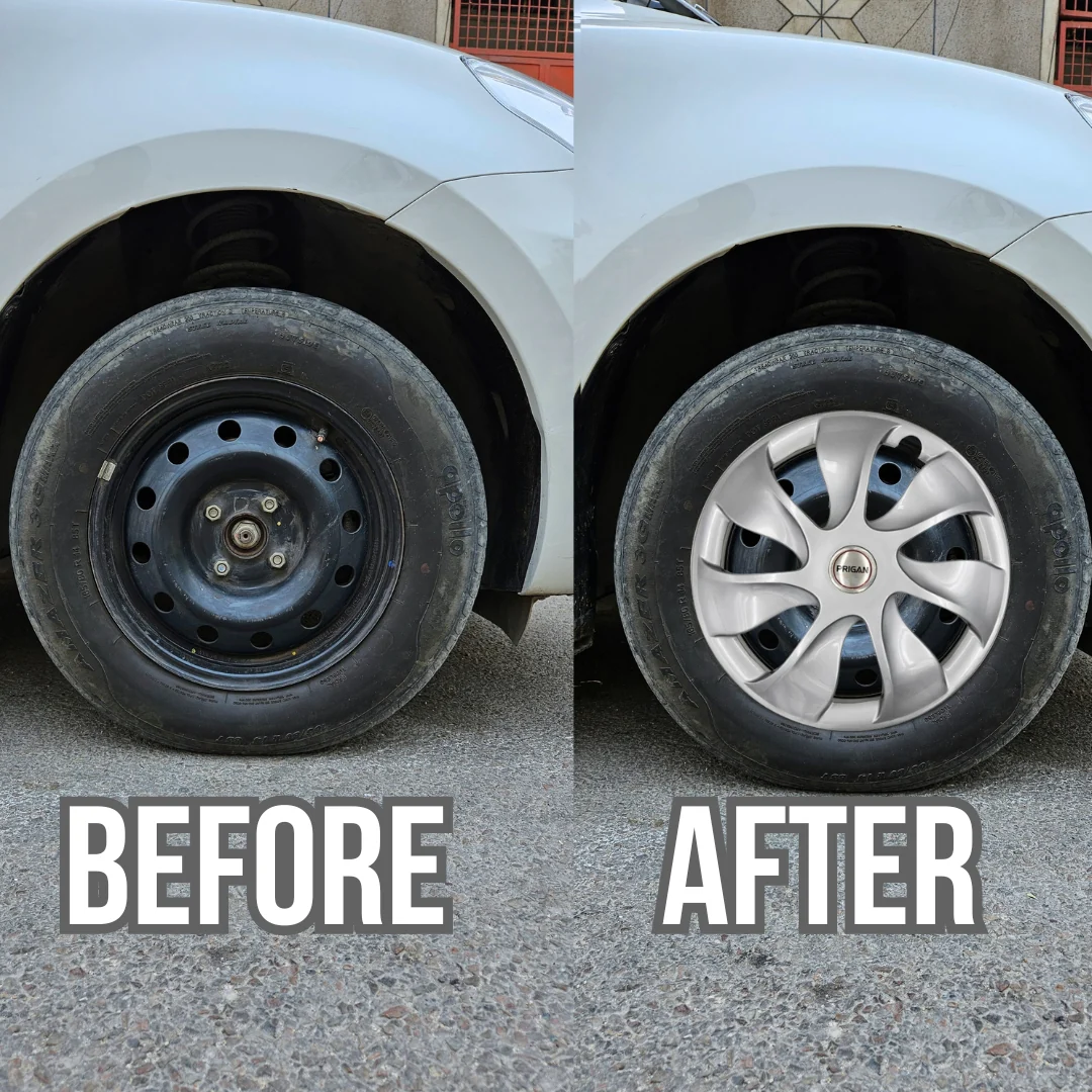 PRIGAN URBAN SILVER WHEEL COVER  (Set of 4)  AVAILABLE IN 14,15 INCH - Image 3