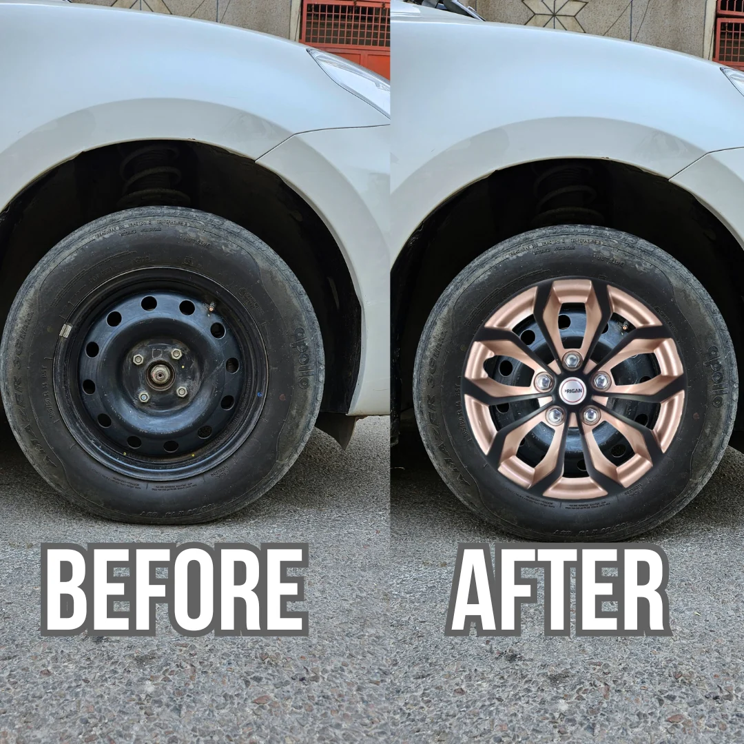 PRIGAN VISION BLACK COPPER WHEEL COVER  (Set of 4)  AVAILABLE IN 12,13,14,15,16 INCH - Image 3