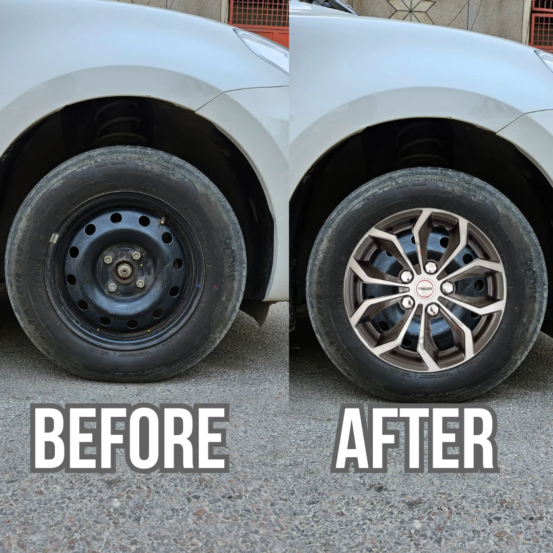 PRIGAN VISION GREY SILVER WHEEL COVER  (Set of 4)  AVAILABLE IN 12,13,14,15,16  INCH - Image 3