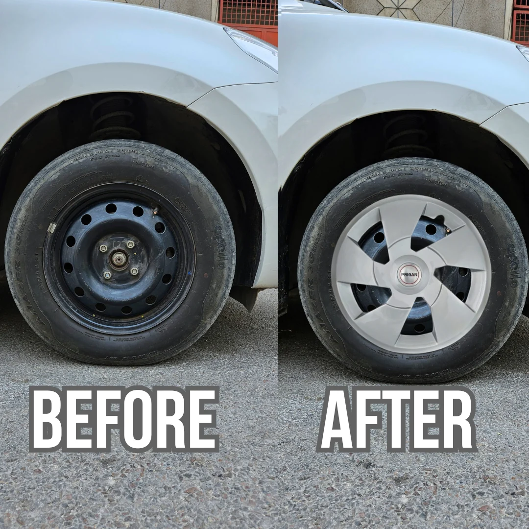 PRIGAN XUV 500 17 INCH SILVER WHEEL COVER  (Set of 4)  AVAILABLE IN 17 INCH - Image 3